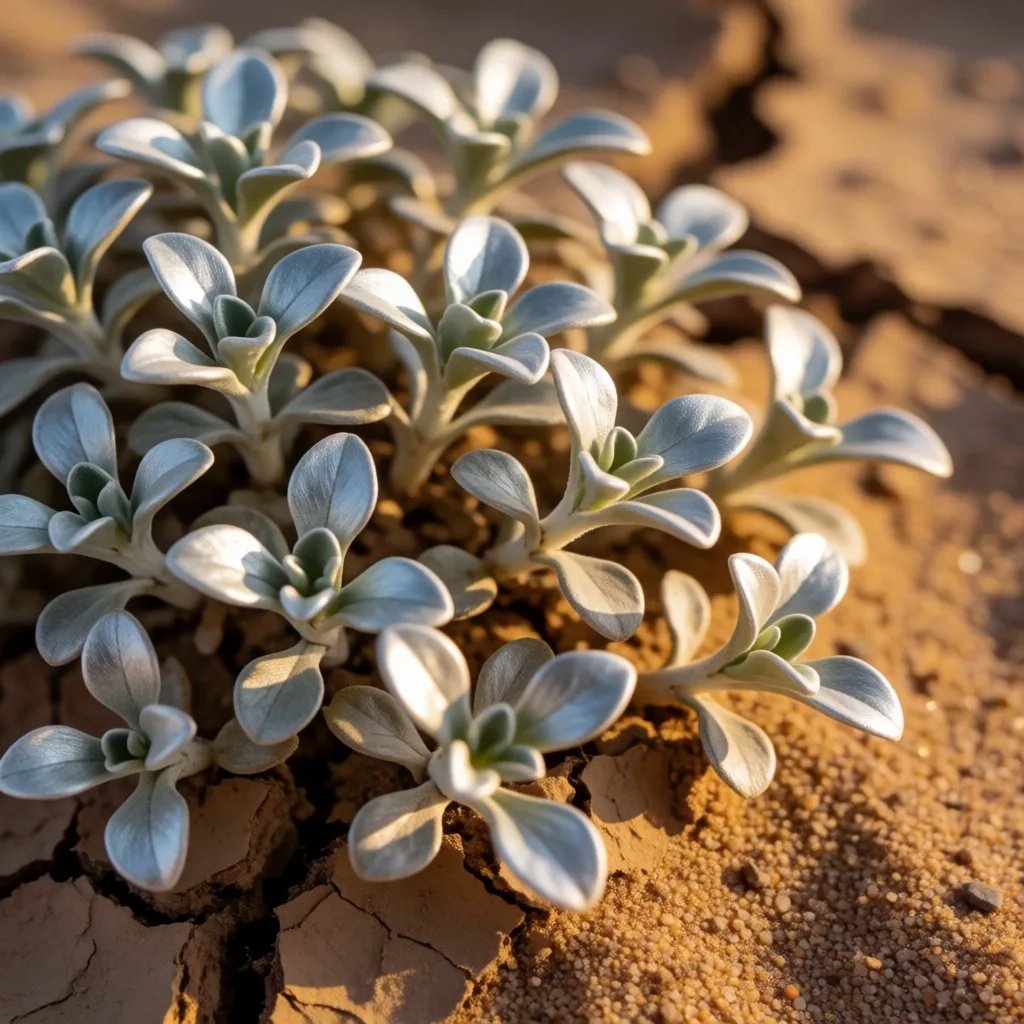 Silver-grey desert shrub